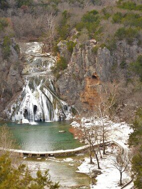 Turner Falls in Winter photo print